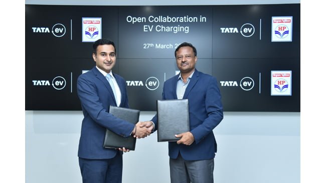 Tata Passenger Electric Mobility and Hindustan Petroleum Corporation Ltd partner to optimize EV charging infrastructure