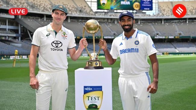 India vs Australia  Cricket Score, 1st Test: AUS 67/7 vs IND at Stumps, trail by 83 runs in Perth