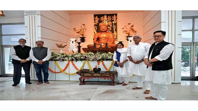 Union Minister Shri Gajendra Singh Shekhawat and Shri Kiren Rijiju Attend 25th Anniversary Celebrations of Dragon Palace Temple in Nagpur