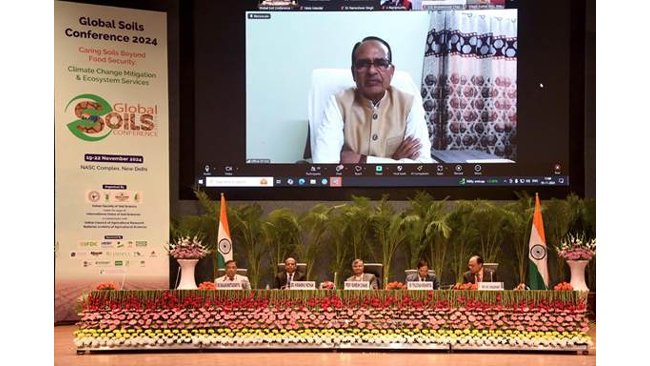 Union Minister Shri Shivraj Singh Chouhan addresses the Global Soil Conference 2024