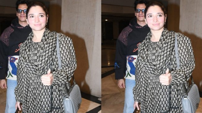 Tamannaah Bhatia’s simple black kurta look proves comfort and style can go hand in hand