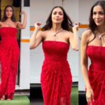 Malaika Arora channels red bombshell in lace gown, but it’s her snake necklace that steals the spotlight