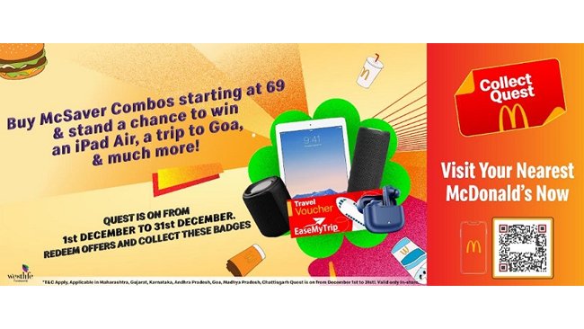 McDonald’s India Celebrates a Year of My M Rewards Loyalty Program with the Launch of ‘Collect Quest’ Contest