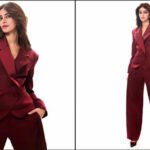 Ananya Panday rocks ‘colour of the season’ in cherry red pantsuit that screams festive cheer