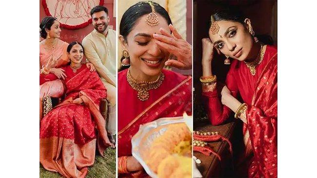 Sobhita Dhulipala shares pictures from pelli kuthuru ceremony 