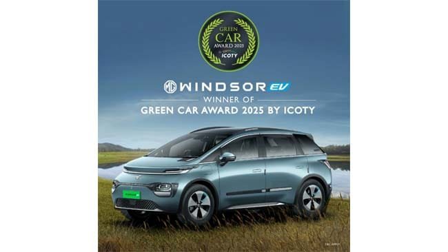 MG Windsor, India’s Latest Buzz in EVs, Crowned Green Car of the Year at ICOTY 2025