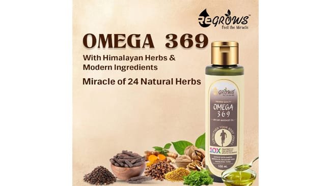 Introducing India’s First: Natural Pain Relief Oil with Omega 3, 6, 9 for Instant and Long‐ Lasting