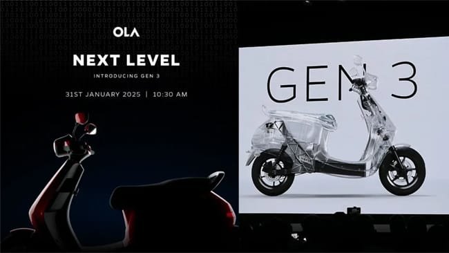 Ola to unveil Gen 3 electric scooter this week