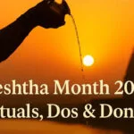 Traditions of Jyestha month: Jyestha month will last till June 10, anoint Lord Shiva with cold water, arrange food and water for birds